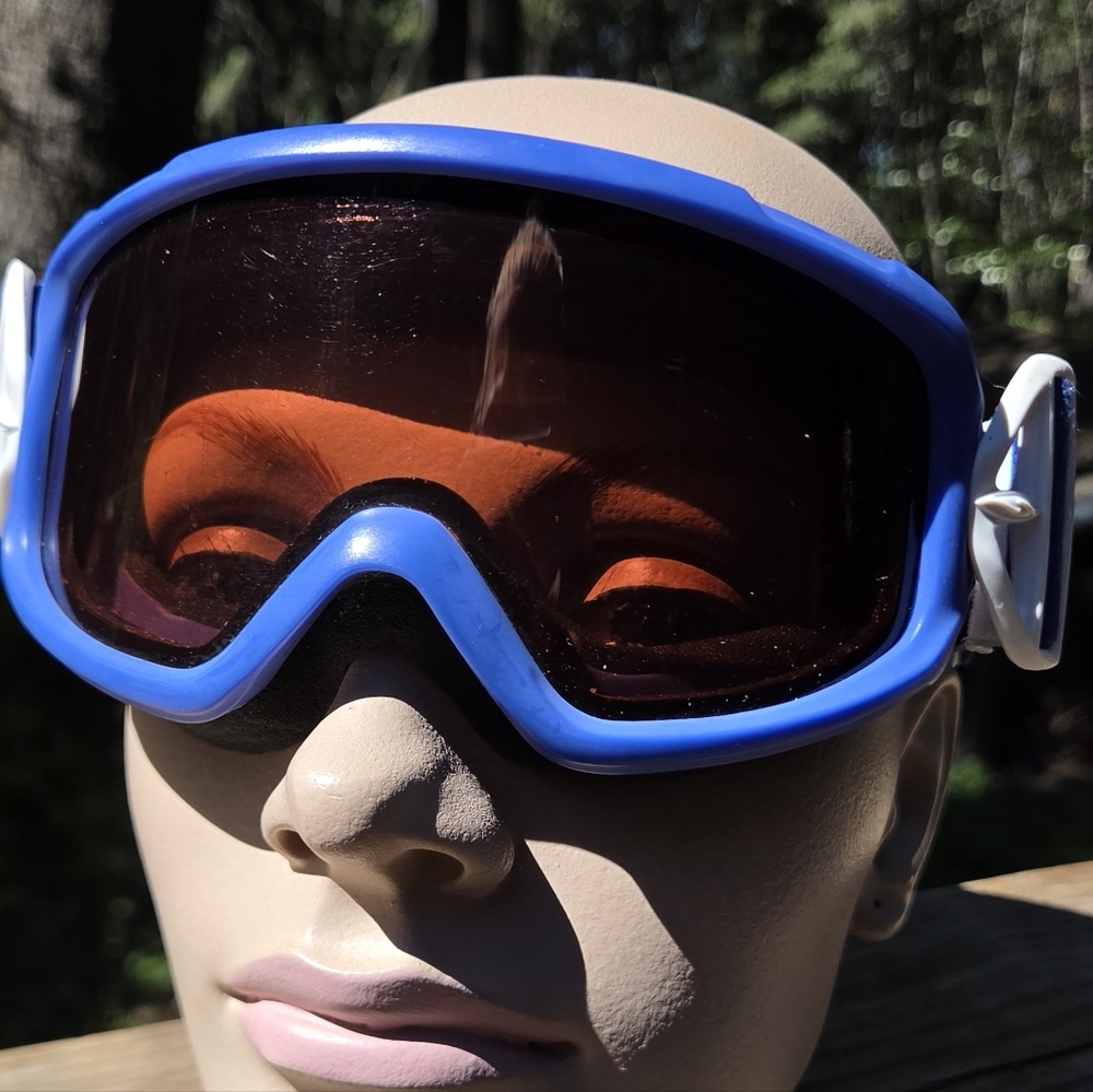 SMITH Blue Frame Orange Lens Ski/Snowboard Goggles GREAT Condition - Picture 2 of 8